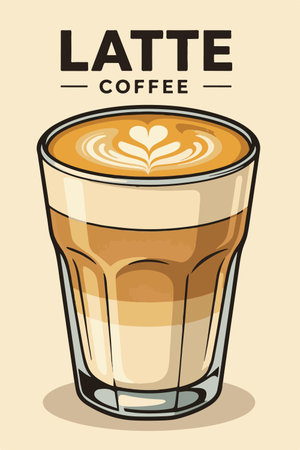 Coffee design over beige background, vector illustration. Eps 10.のイラスト素材