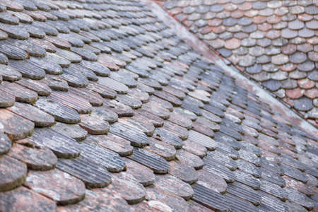 Tiled roof close-upの写真素材