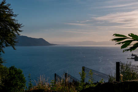 Lake Geneva and fence
