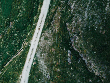 Mountain path in Val d'HÃ©rens in Valais, Switzerlandの写真素材