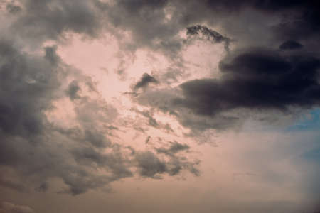 Dramatic evening skyの写真素材
