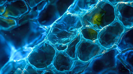 Microscopic View of Plant Cell Structuresの素材