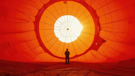 Inside the Glow of a Hot Air Balloonの素材