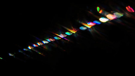 Vibrant Rainbow Light Leaks - Colorful Spectrum Reflections and Flares for Dynamic and Energetic Abstract Backgroundsの素材