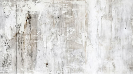 Whitewashed Wood Texture with Natural Lines and Knots - Rustic Background for Designの素材