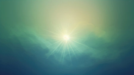 abstract Radiant Green Light Burst - Dynamic Energy and Natural Vitality Conceptual Backgroundの素材