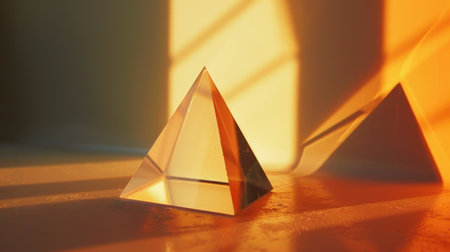 Golden Hour Geometry: Sunlit Minimalist Corner Casting Warm Shadows for a Serene Abstract Composition backgroundの素材