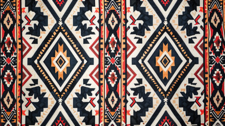 Background wallpaper a pattern that resembles traditional Middle Eastern or North African textile design.の素材
