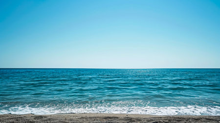 Empty sea and beach background with copy spaceの素材