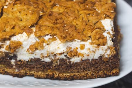 Cake homemade on a table