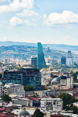 Panoramic view of the city of Tbilisi, Georgia