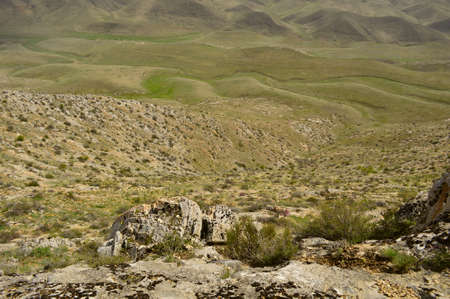 Hills and mountains, Kadamzhay area, Sartaly, Kyrgyzstan