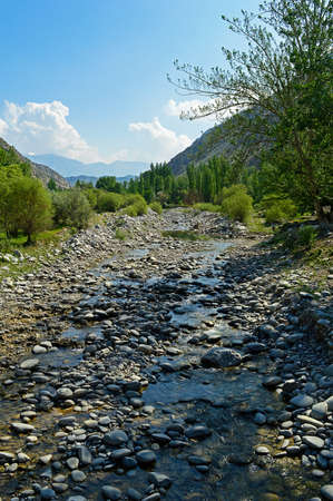 River in the mountains, Kadamzhay area, Kyrgyzstan