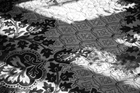 background of fabric with floral pattern