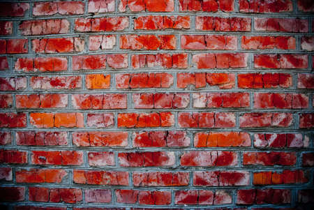 old red textured brick wallの写真素材