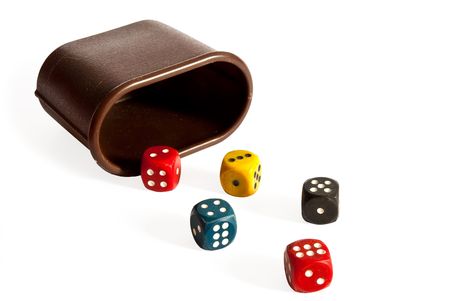 dices isolated on a white background