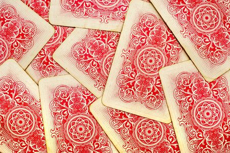 playing cards as a background