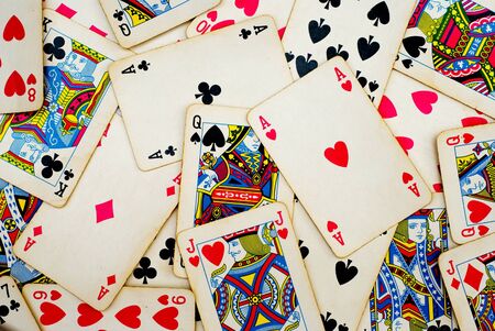 background made of playing cardsのeditorial素材