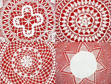 abstract background of tissue snowflakes