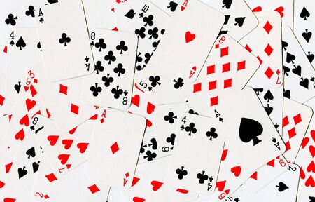 background made of playing cardsの写真素材