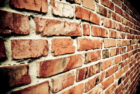 old red textured brick wallの写真素材