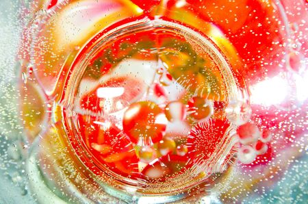abstract background of oil in waterの写真素材