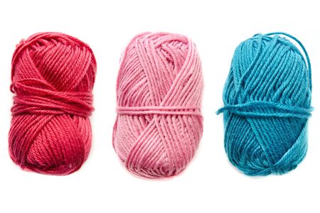 yarn isolated on a white backgroundの写真素材