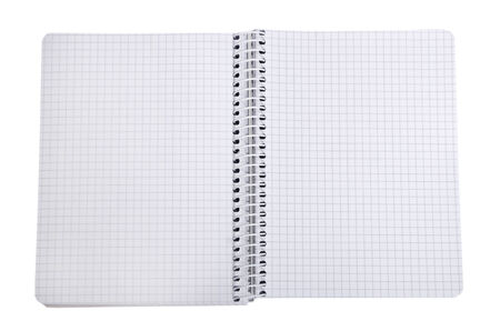 notebook isolated on a white background