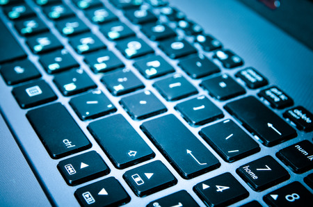 laptop keyboard closeupの写真素材
