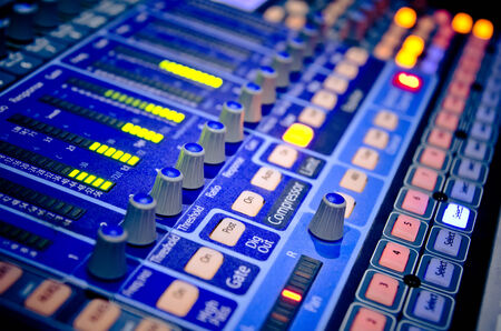 sound music mixer control panel