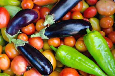 a lot of vegetables as a backgroundの写真素材