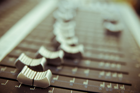 sound music mixer control panel