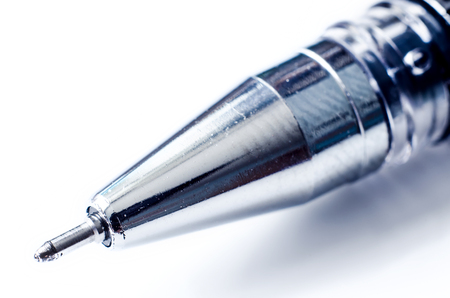 pen macro isolated white backgroundの写真素材