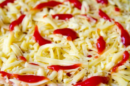 plate with spaghetti macro closeup