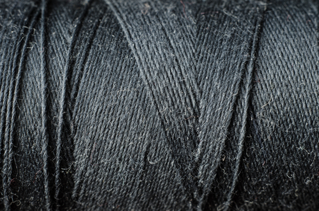 black thread as a backgroundの写真素材