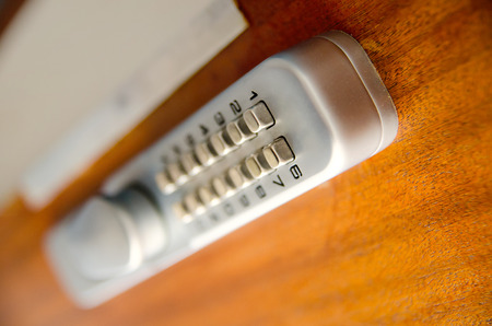 door lock with security keypadの写真素材