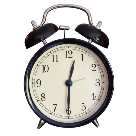 alarm clock isolated on a white background