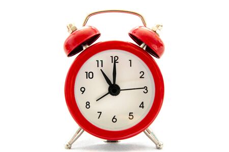 alarm clock isolated on a white background