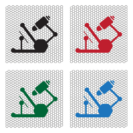 microscope iconのイラスト素材