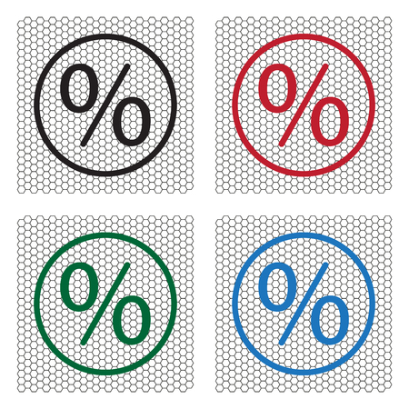 percent sign vector iconのイラスト素材