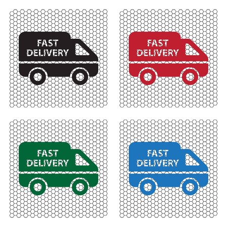 fast delivery icon . Vector illustration.のイラスト素材