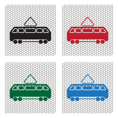 Tram iconのイラスト素材