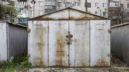 Old abandoned garages