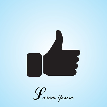thumb up icon, vector illustrationのイラスト素材
