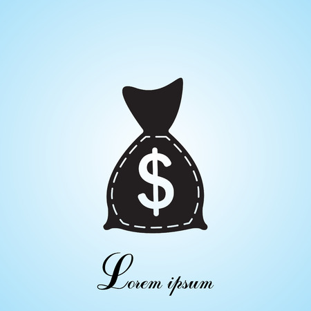 bag with money iconのイラスト素材