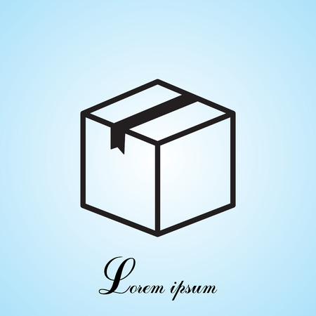 box vector iconのイラスト素材
