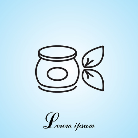 Vector cream iconのイラスト素材