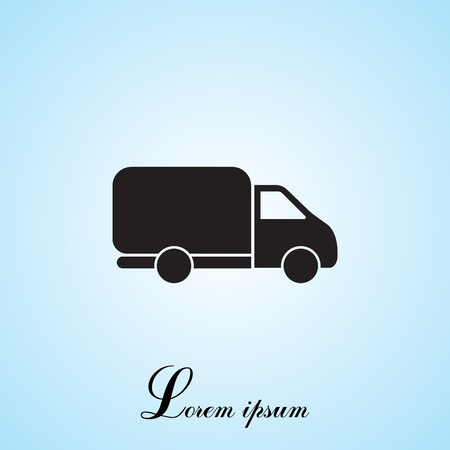 Delivery Truck icon. Vector illustration.のイラスト素材