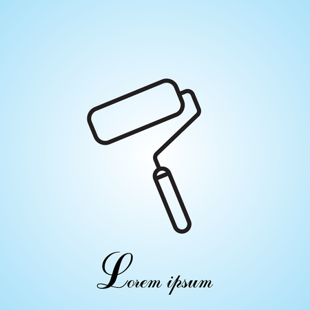 Paint roller icon. Paintbrus sign.のイラスト素材