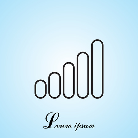 graph line iconのイラスト素材